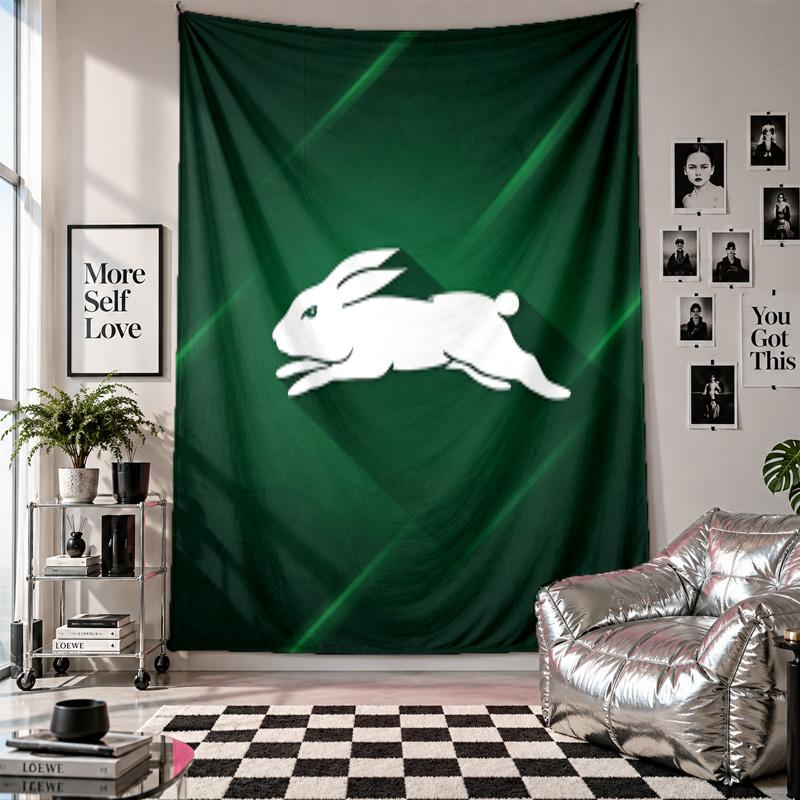 South Sydney Rabbitohs Wall Tapestry Home Decor Wall Hanging Cloth for Bedroom Living Room Background
