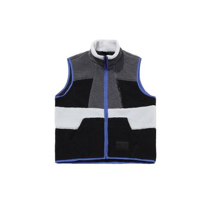 Li Ning Badfive Sports Basketball Series Loose Color Block Warm Fleece Vest Men Vests Thunder-Grey AMDQ027-2
