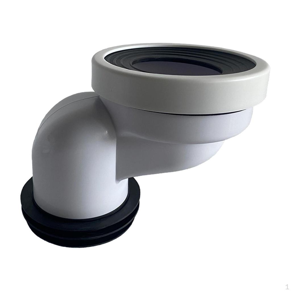 Offset Toilet Flange Connector Extension Adapter 4 inch PVC Shifter for Plumbing