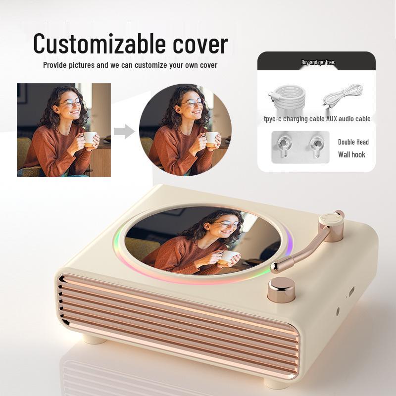 Retro Portable Bluetooth Desktop Speaker - Compact Outdoor Audio Gift