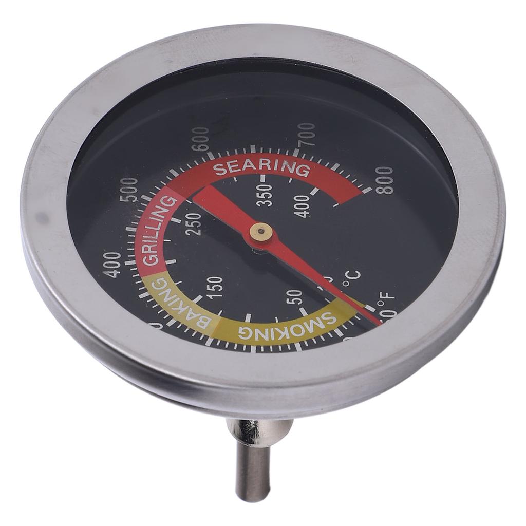 52mm Grilltemperaturmätare 50-800 Fahrenheit Mätområde Rostfritt stål BBQ Analog Temperaturmätare
