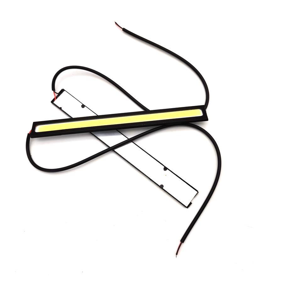 2PCS 12V 14CM COB White Car LED Lights for DRL Fog Driving Lamp