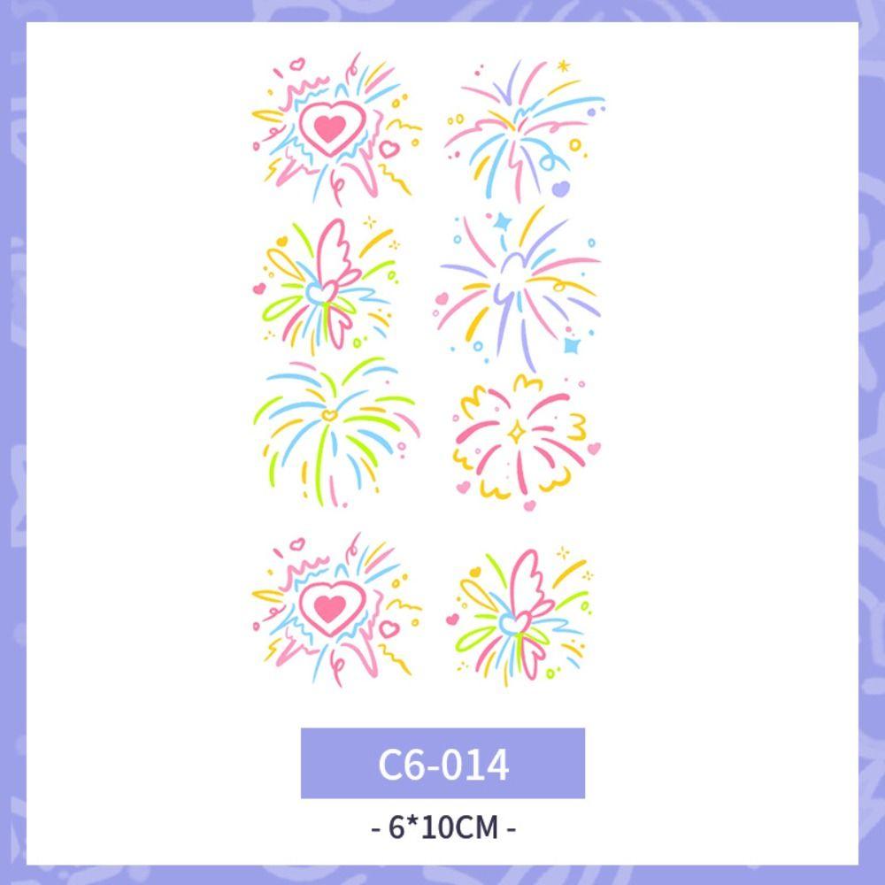 Butterfly Body Art Sticker Cloud Makeup Tattoo Decals Kawaii Temporary Tattoo Stickers  Women