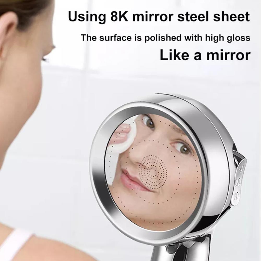 Turbocharged High Pressure Shower Head With 3 Adjustable Modes Rainfall Shower,Rainfall Spray For Bathroom Accessories