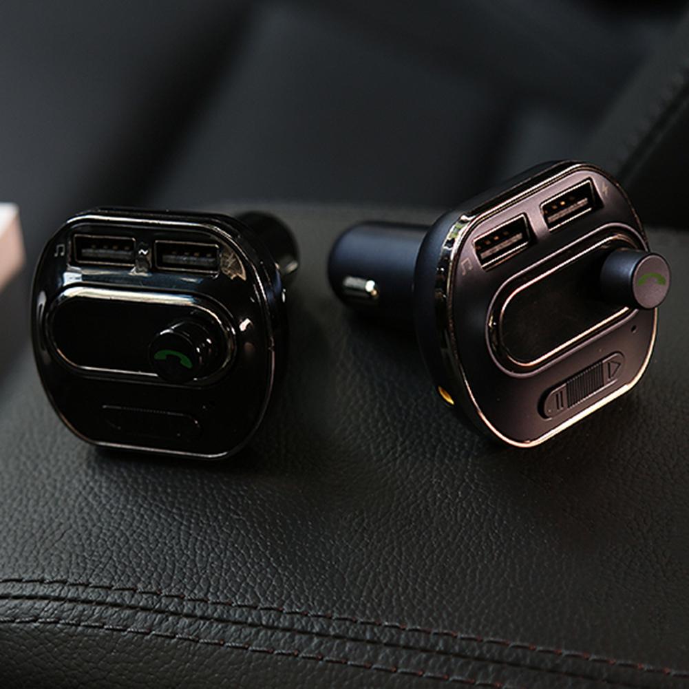 Buy T19 2 Port USB Car Phone Charger AUX TF FM Transmitter Bluetooth