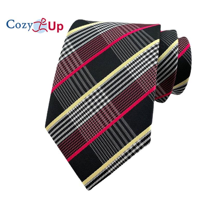 3.15" Fashion Striped PaisleyTies Mens Plaid Flower Necktie for Wedding