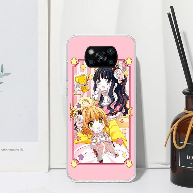 CardCaptor Sakura Anime Phone Case For Xiaomi Poco X7 X6 X5 M7 M8 Pro F7 Ultra Redmi 15C 15 13C 13 12C 12 10 10C 10A Art Fundas