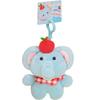 17cm Simulation New Apple Elephant Backpack Pendant Filled with Plush Toys Cartoon Anime Gift for Girlfriend's Birthday Fun Doll