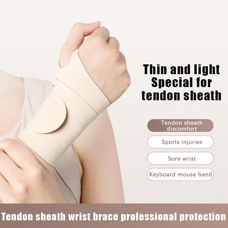 1Pcs Adjustable Thin Compression Wrist Guard Sprain Wrist Brace Tendon Sheath Pain For Men Women Wrist Exercise Safety Support