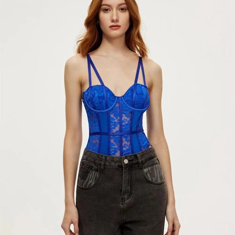 Dámský Sexy Patchwork Bez Zad Halter Tvarující Body Intimní Tvarovací Prádlo