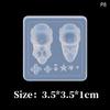 3D Silicone Mold Flower Heart Nail Art Decorations Nails Diy Design Butterfly Bow Nail Mold Stamping Plate Manicure Mold