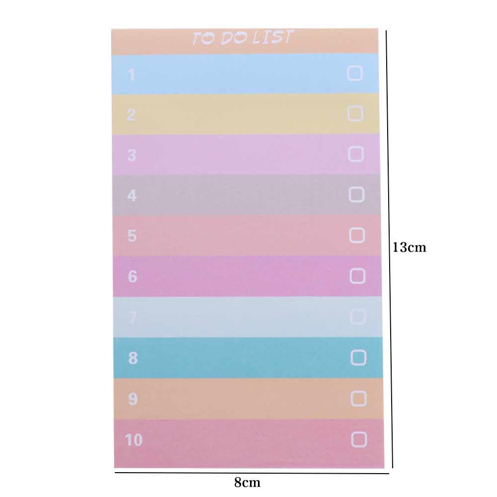 50 Sheets Multicolors To Do List Sticky Notes Rainbow To Do List Notepad Rainbow Sticky Notes  Home