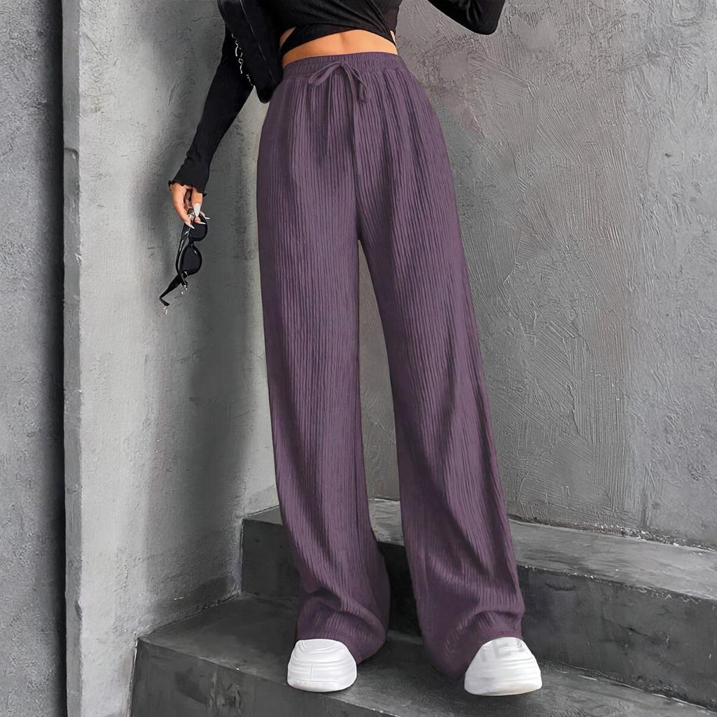 Women's Straight Pants Fashion Casual Pants Nine Point Harlan Pants