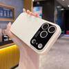 Applicable to iPhone17 mobile phone case plain leather lychee pattern Apple 16pro creative second change 15 advanced sense protective case