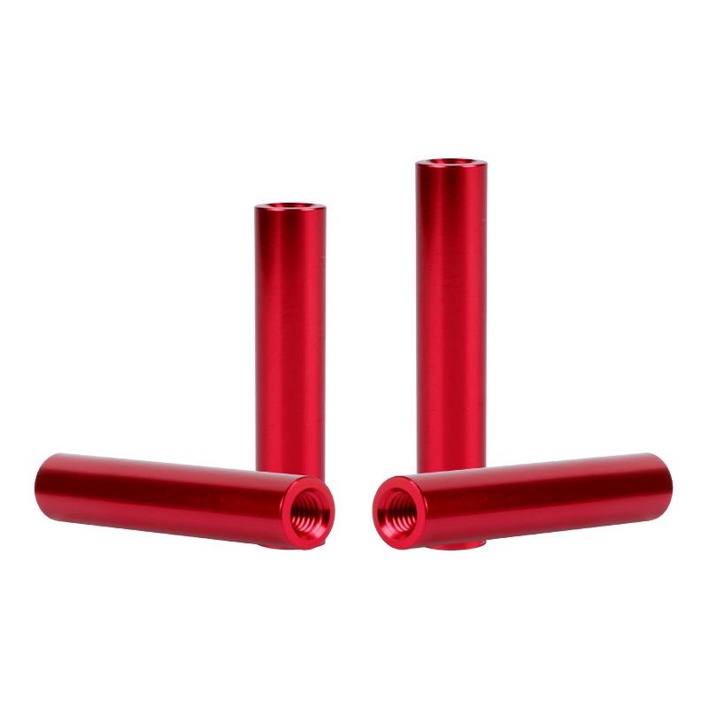 M3 Thread Red Round Aluminum Alloy Precision Support Column for Industrial Control Equipment