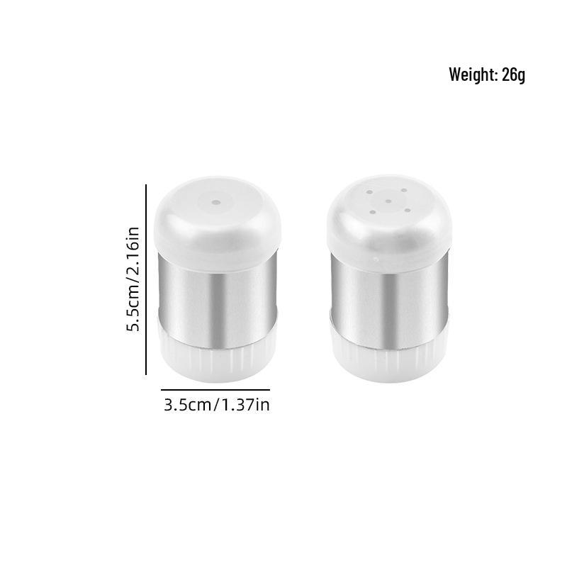 

Mini Stainless Steel Seasoning Jar with Single & Five Hole Options for Outdoor BBQ & Pepper Use Single Hole