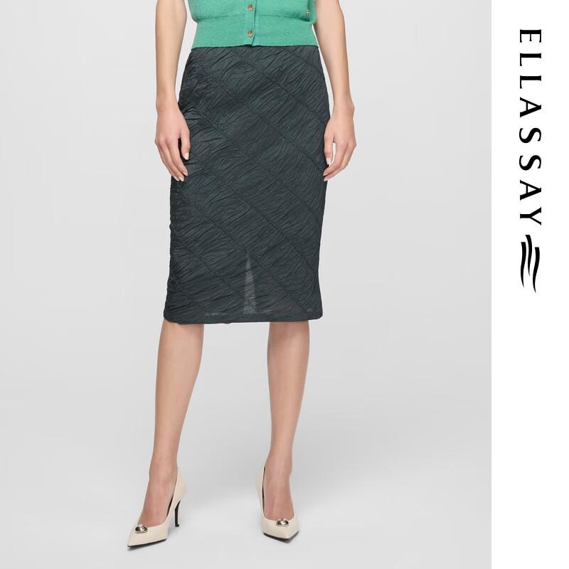 

ELLASSAY Women s High-Waist Textured Pencil Skirt XS