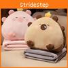 Rice Cartoon Ball 3 In 1 Capybara Pillow Air Conditioning Blanket Nap Toy Plush