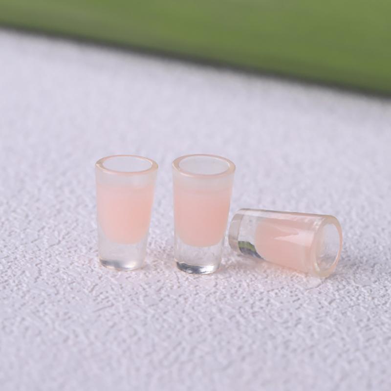 5Pcs Mini Dollhouse Cute Resin Juice Play Food Decorative Toys