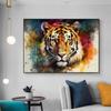 5d DIY Diamond Painting Cross Stitch Watercolor Animal Tiger Diamond Embroidery Mosaic Full Round Drill Home Decor Arts