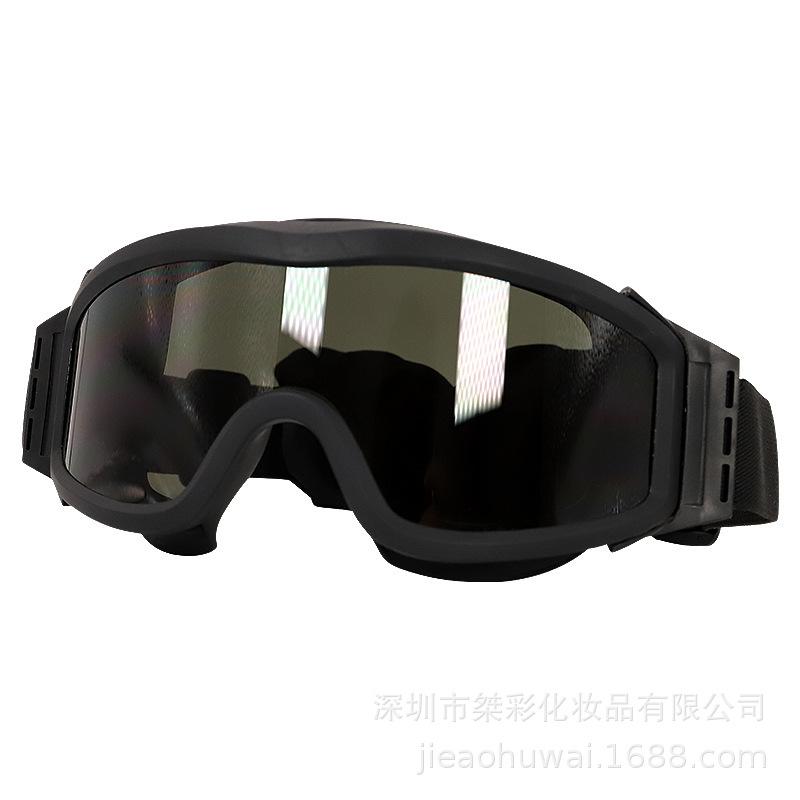 

RK3Tactical Goggles Set Military fan glasses are windproof CS Shooting sports outdoor equipment special forces training glasses чорний