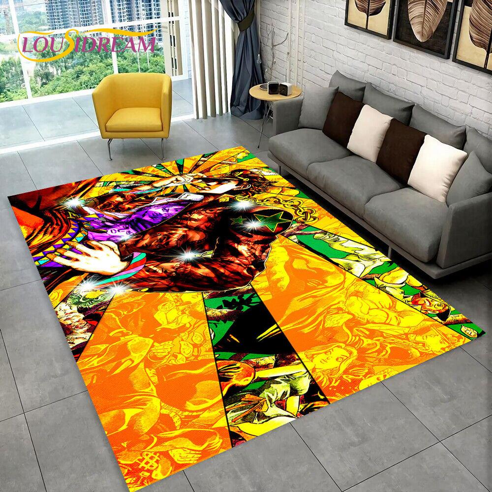 Anime Jojo's Bizarre Adventure  Area Rug,Carpet Rug for Living Room Bedroom Sofa Doormat Decoration, Kid Play Non-slip Floor Mat