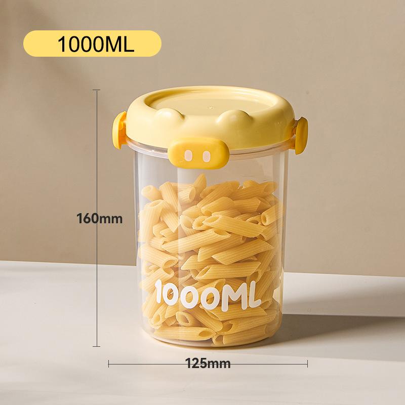 1Pcs Transparent Plastic Spice Jars With Plastic Cartoon Lid Airtight Spice Containers Empty Seasoning Jars For Spice Salt Sugar