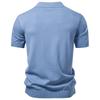 Men's Cable Knit Short Sleeve Polo Shirt