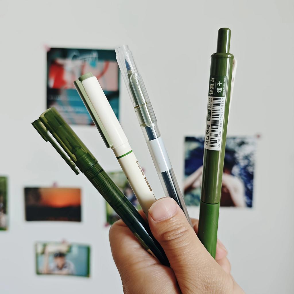 4 Vintage-Stifte Set, Schnelltrocknende Tinte für geschmeidiges Schreiben, Kompatibel mit mehreren Spitzen, Ideal für Büroarbeit & Notizbücher