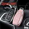 2pcs Car Key Case Covers For Ford Focus 3 4 ST Mondeo MK3 MK4 Fiesta Fusion Kuga 2013 2014 2015 2017
