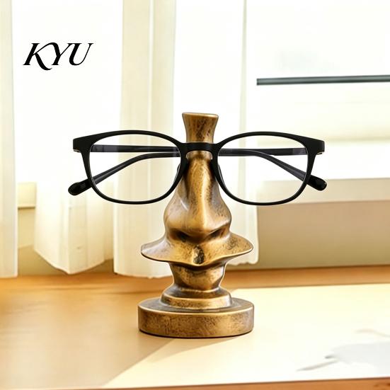 Creative Gifts for Men Big Nose Glasses Holder, Retro Resin Eyeglass Stand, Holder Stand Humorous Eyewear Display Organizer Home And Office Decor