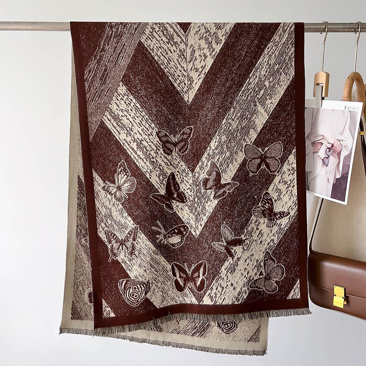 

Роскошный толстый плед шаль зимний теплый принт кашемировый шарф женские новые накидки буфанда пашмина женские дорожные пончо палантины