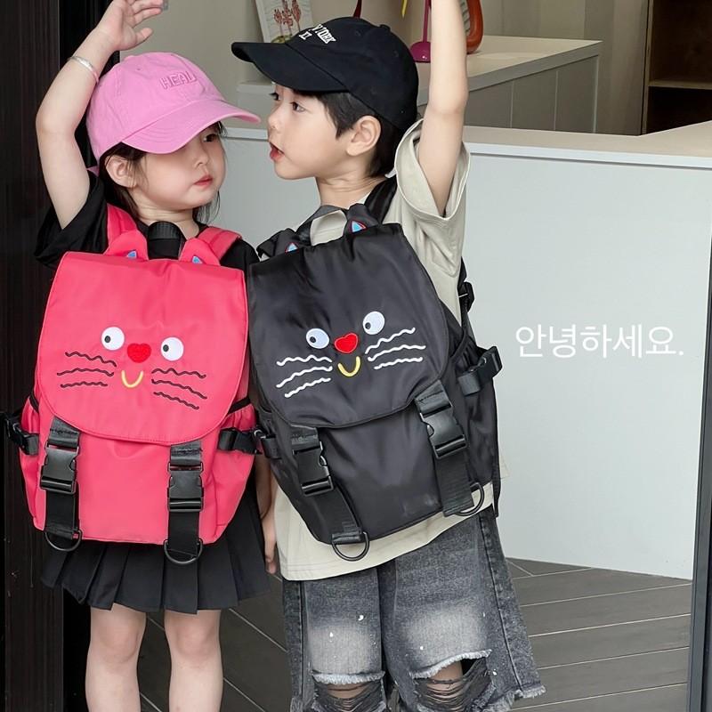 Adorable Cartoon Cat Backpack For Kids With Large Capacity And Breathable Fabric