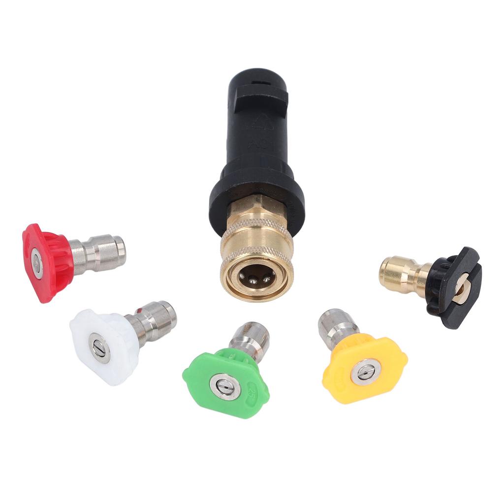 14in Hochdruckreinigerpistolenadapter mit 5-teiligem Düsenset für Karer K2 K3 K4 K5 K6 K7