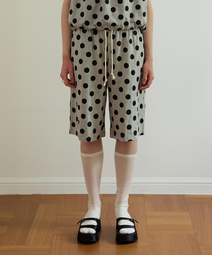 FUNFROMFUN Polka Shorts, Gray