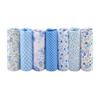 7Pcs Cotton Patchwork Fabric 50*50cm Quilting Fabric Polka Dot Cloth Hand Sewing Projects