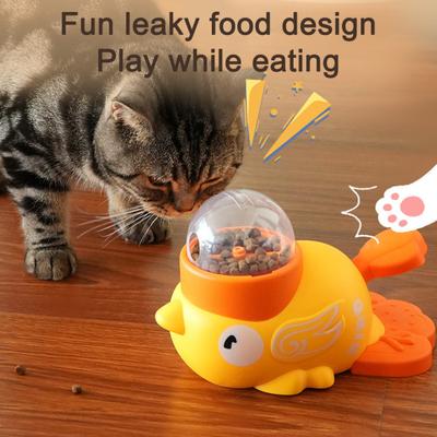 Interactive Dog Treat Dispenser Fun Puzzle Feeder Duck Design Pet Slow Feeder for Dogs Cats Healthy Eating And Mental Stimulation