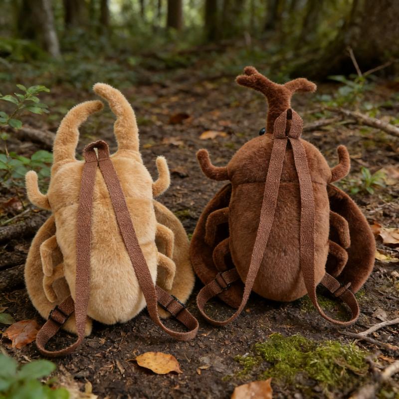 Neuer 45 cm Simulations-Käfer-Rucksack Stofftier-Insekten-Spielzeug Cartoon Süßer Einhorn-Käfer-Tasche Für Freund Tägliche Reise Spielzeug Geschenke