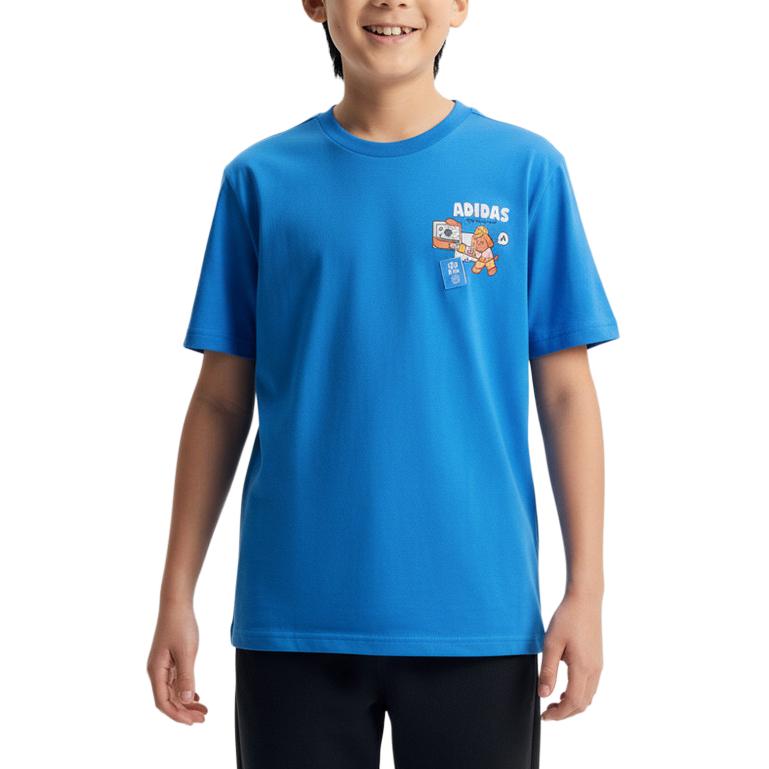 

Adidas Kids T Shirts Crew Neck Moderate KH0251 104