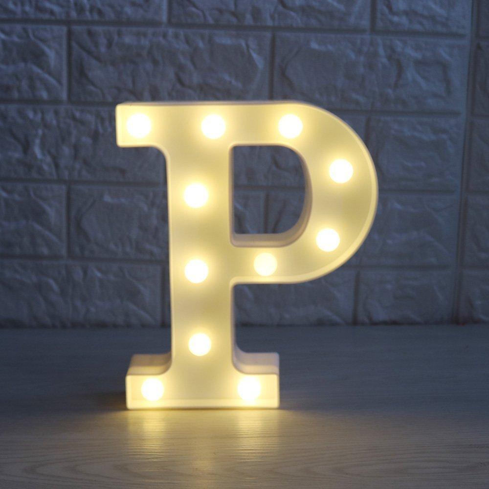 Wedding Decorative 26 Alphabet Name Letter LED Lights Luminous Number Lamp Romantic Theme Home Party Bedroom Decor Night Light