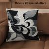 2D Modern Abstract Pattern Decorative Pillow Covers Pattern Cushion Cover Suitable For Sofa Bedroom Car Pillow Cover