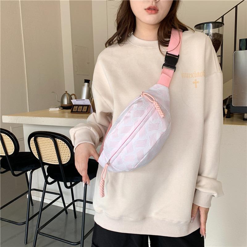 Simple Casual Lazy Wind Shoulder Bag Crossbody Sports Breast Bag Niche Student Versatile Fanny Pack