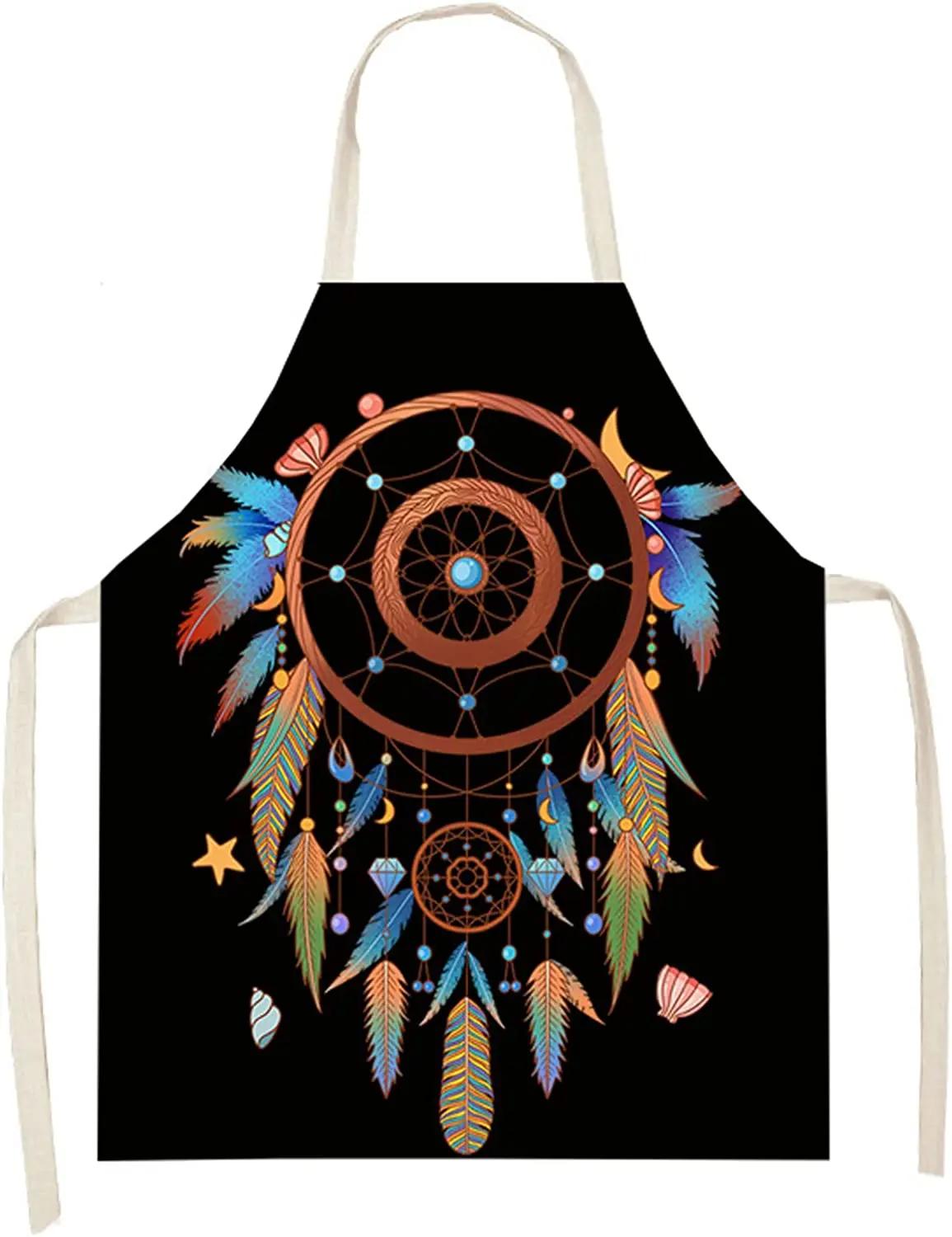 Japanese Sushi Cat Apron, Lucky Cat & Seafood Pattern, Kitchen Cooking Bib, Multiple Sizes Available, Perfect for Home 38X47cm(15X19in)