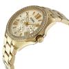 Fossil Ladies' Quartz Watch - 42mm Gold Dial & Genuine Leather Strap, 50M Water Resistance AM4482