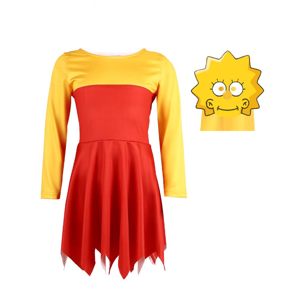 5 The Simpsons Character Cos Suit The Simpsons Homer Maggie Bart Lisa Character Suit 110 (children)
