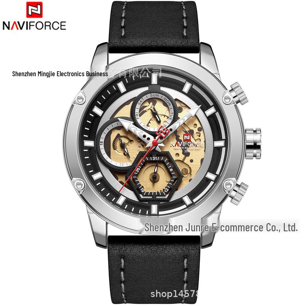 NAVIFORCE 9167 Men s Multifunction Sports Watch - Fashionable, Waterproof Quartz Wristwatch