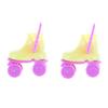 1Pair 3Cm Roller Skate Fancy Doll Shoes Toys For Girls Christmas Decorative