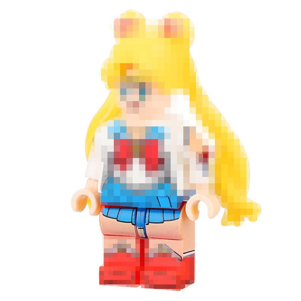 Cartoon Anime Princess Animal Blind Box Mini Building Block Figurines