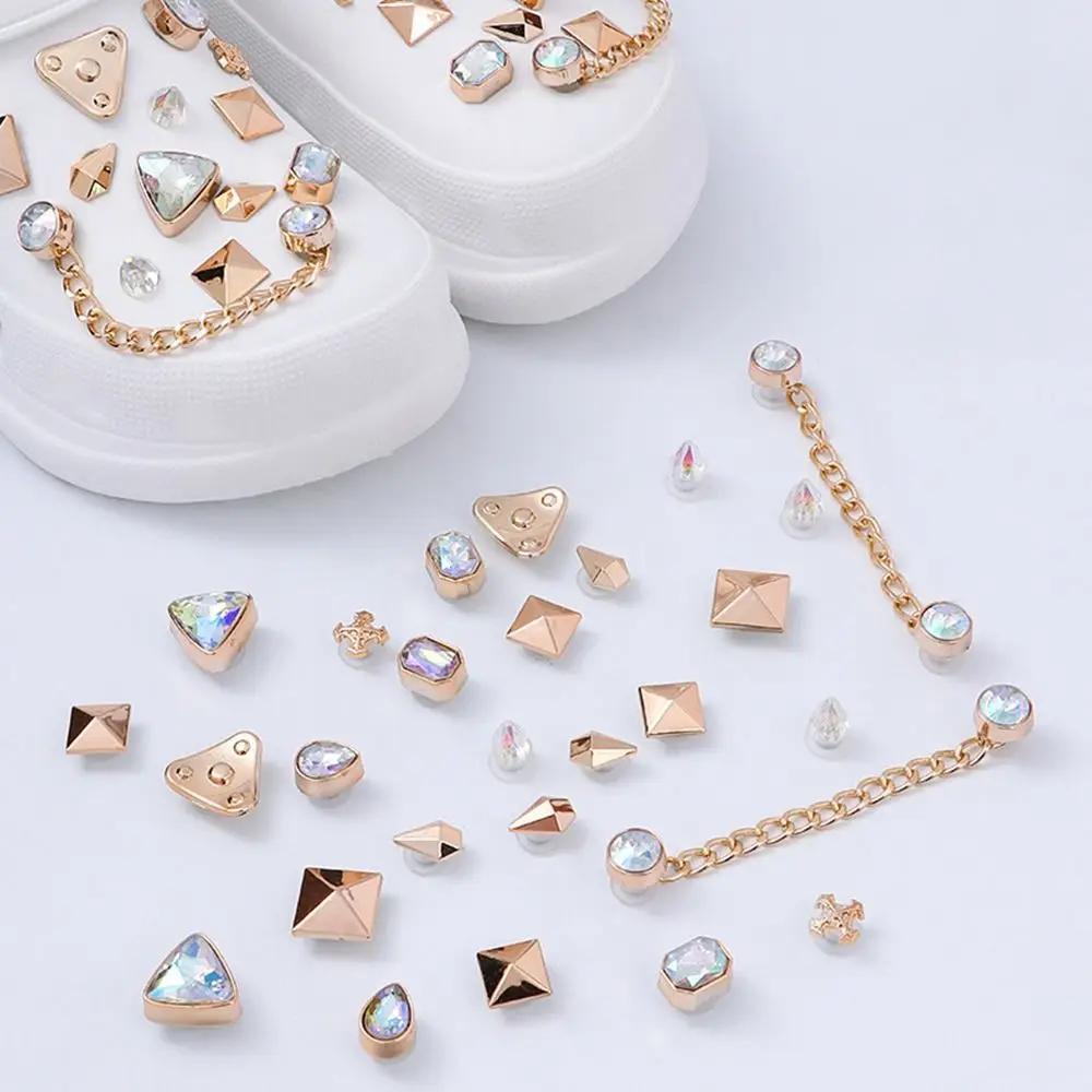 Charms Rhinestone Shoes Chain Decor Butterfly Diamond Fashion Jewelry Accessories DIY Shoes Buckle Decorations