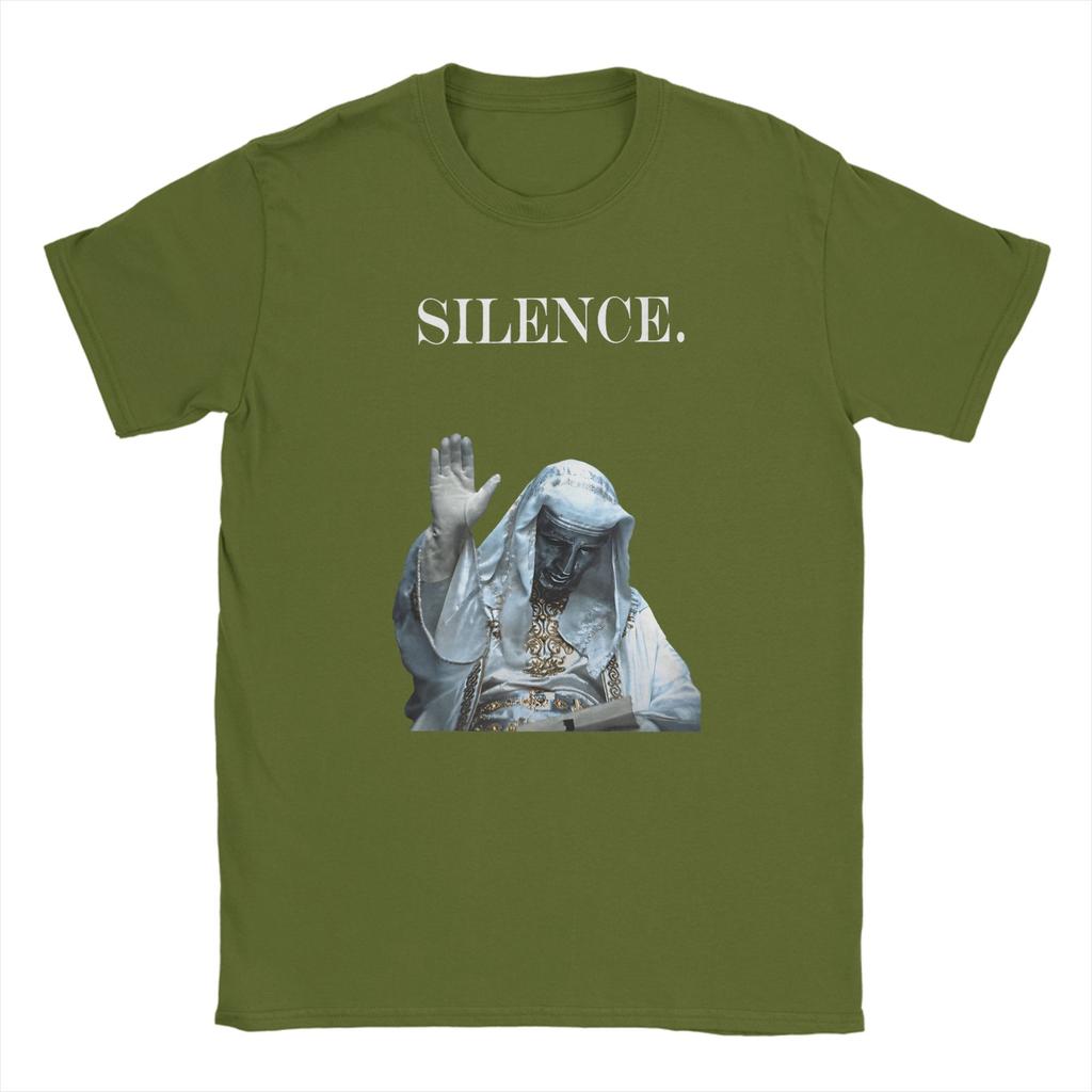 Men TShirts Silence Meme Sliver Mask King Baldwin IV Warrior Cotton Tee Shirt Short Sleeve T Shirts Round Neck Clothes Summer